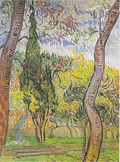 Vincent Van Gogh Garden of the Hospital Saint-Paul oil painting image